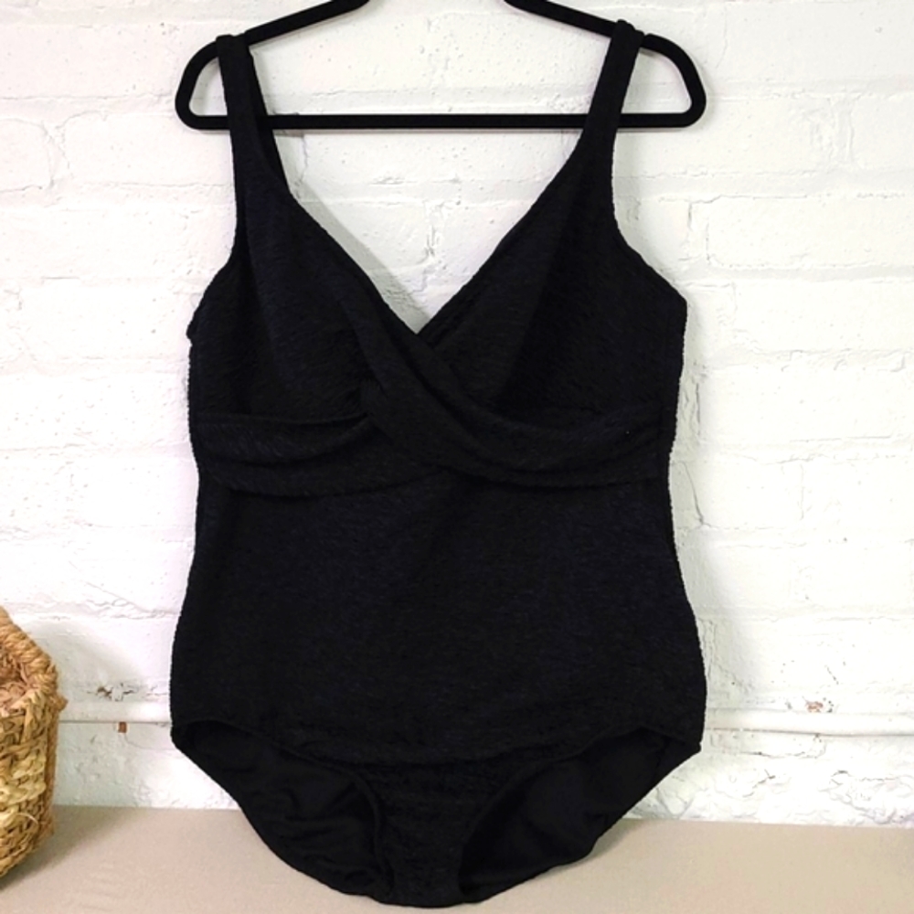 SWIM 365 BLACK SIZE 22W